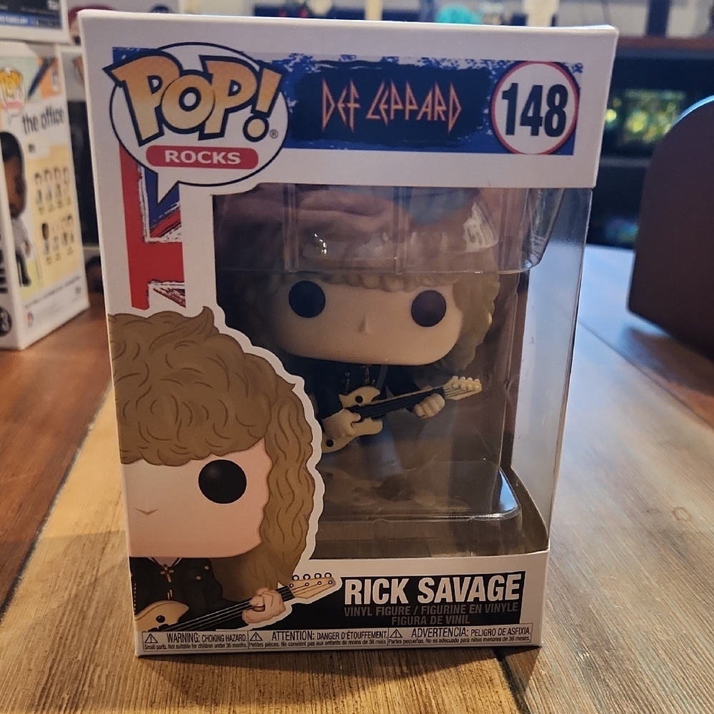 Funko Pop! Rocks Rick Savage Blonde Hair Black Outfit Vinyl Figure